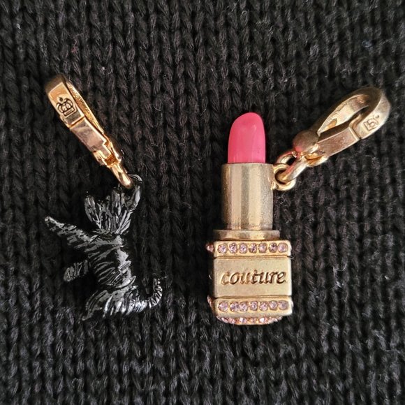 Juicy Couture Jewelry - Juicy Couture Scottie Dog & Lipstick Charm